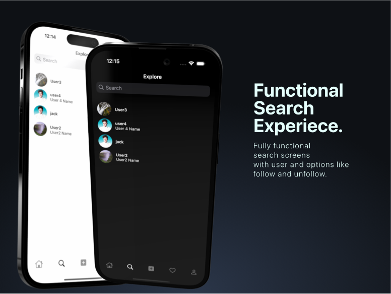 SwiftUI Apps Pack, Instagram, TikTok and AirBNB Clone templates + Firebase Authentication Layer - 6